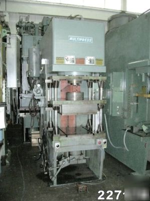 100 ton hydraulic press. dension gap frame w/controls 