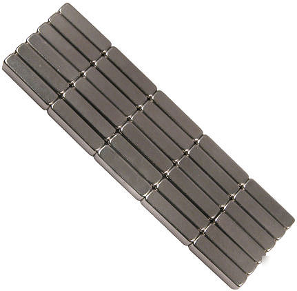 30 neodymium magnets 1/2 x 1/8 x 1/8 inch bar N48 