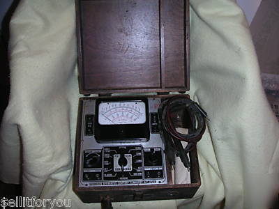 Precision apparatus antique circuit tester very gd cond