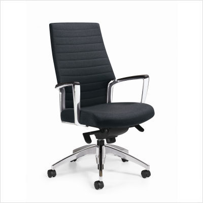 Global total office accord high back chair in charcoal
