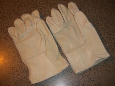 Work gloves cattlehide heavy duty rappelling usgi XL5