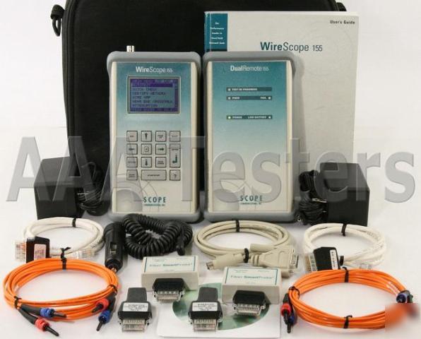 Agilent wirescope 155 CAT5E multimode fiber certifier