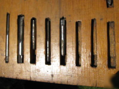 Antique pratt & whitney tap & die tool set 26 pcs rare 