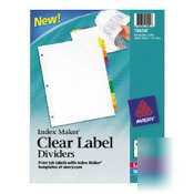Avery-dennison index maker clear label divider |1 box|