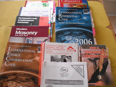 Builder books for basic builders license test (ga.)