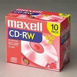 Maxell 630011 -maxell cd-rw 10 pack 700MB/