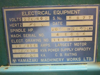 Mazak M4 1500 cnc lathe 22