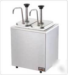 Server sr-2 82910 syrup rail w/ stainless steel pumps