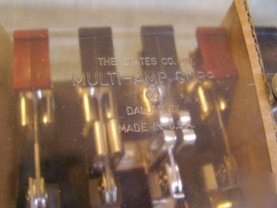 The states co. multi amp corp. made in usa unused
