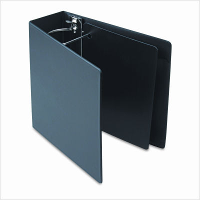 Heavyweight vinyl slant-d ring binder 4IN capcty, black
