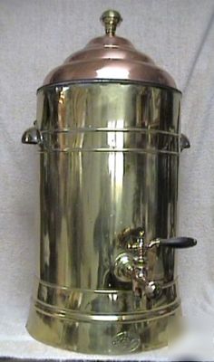Vintage henry g. torbert brass copper urn soda fountain