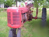 Farmall c and 6 ft. mower deck, working tractor