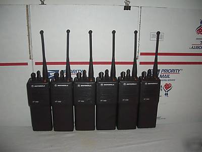 6 mint motorola HT1000 16CH uhf police fire radio