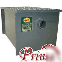 New 50 lb 25 gpm commercial grease trap interceptor pdi