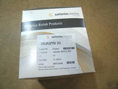 Vivaspinâ„¢ 20 centrifugal concentrators 100,000 mwco pes