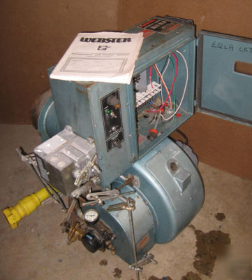 Webster 60 hp nat. gas / oil forced draft burner