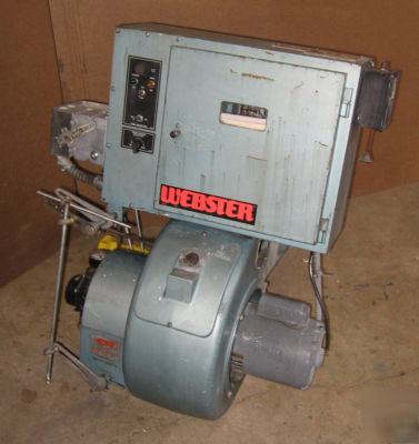 Webster 60 hp nat. gas / oil forced draft burner