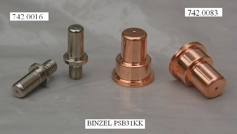 Binzel PSB31KK plasma cutter consumable 742.0083 20PCS