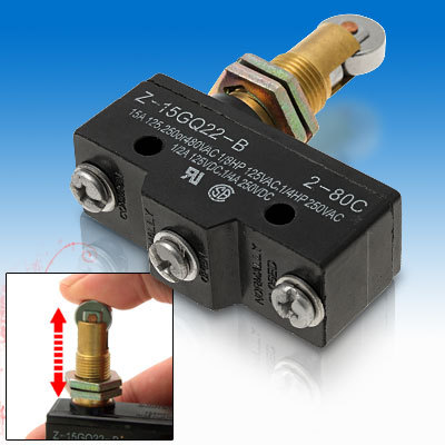 Black clip action basic switch with screw terminal