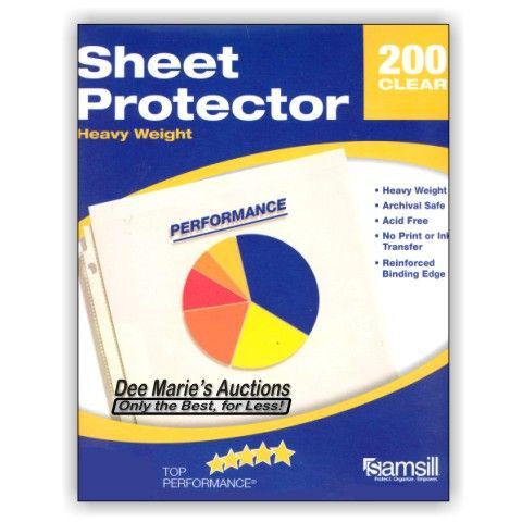 200 heavy duty sheet protectors clear page scrapbooking