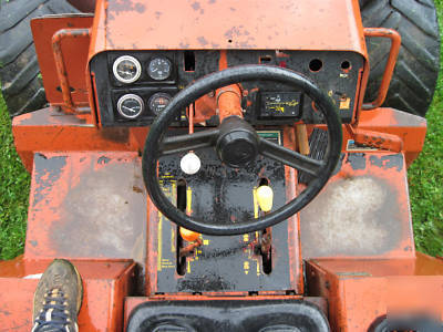 Ditch witch 4500DD ride on trencher plow backhoe deutz