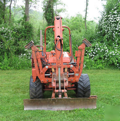 Ditch witch 4500DD ride on trencher plow backhoe deutz