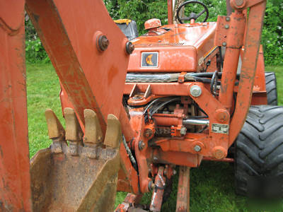 Ditch witch 4500DD ride on trencher plow backhoe deutz