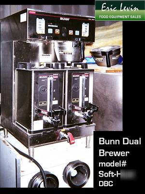 Bunn dual coffee brewer maker, model# soft-heat dbc