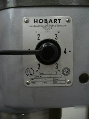 Used hobart 60 qt pizza / bakery dough mixer h-600