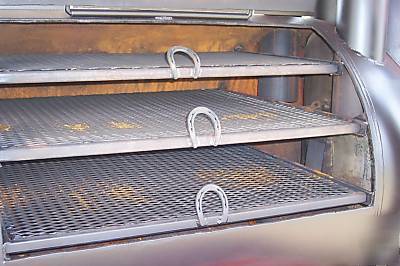 Custom bbq pit charcoal grill concession style trailer