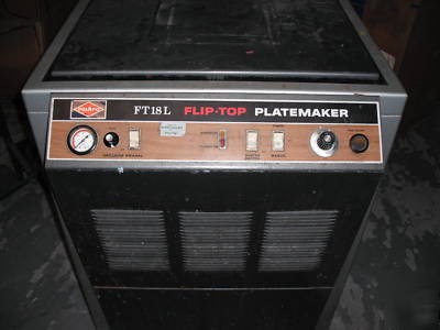 Nuarc FT18L flip-top platemaker industrial system