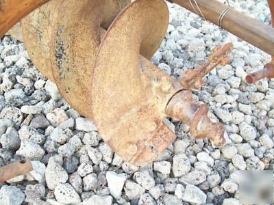 Woods 3-point hitch post hole digger ; very good cond.