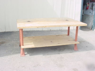 Workshop tables (wood top)