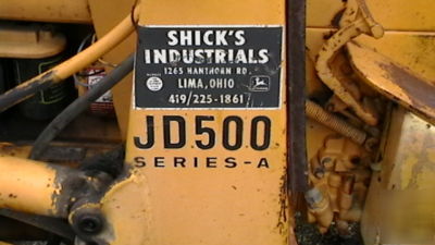 John deer back hoe JD500A in good shape n/r