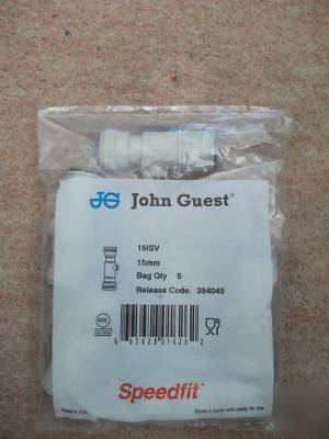 John guest 15MM shut off service valve 50 pcs @ Â£1.20EA