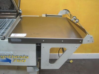 Synthesis 760 shrink wrapper sealer on stand w/wheels