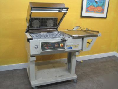Synthesis 760 shrink wrapper sealer on stand w/wheels