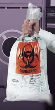 Vwr autoclavable biohazard bags, 1.5 mil : 14220-002