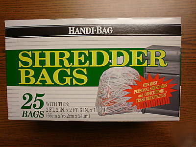 Webster industries shredder bags 15 gal box/25 lot /12
