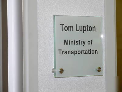  wall / door sign â€“ glass