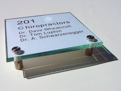  wall / door sign â€“ glass