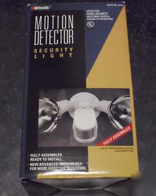 Floodlight outdoor motion detector light white security