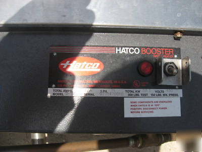 Hatco booster s-58 H20 heater for hot rinse