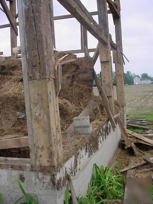 20'X47' beech timber post & beam barn frame