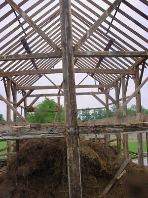 20'X47' beech timber post & beam barn frame