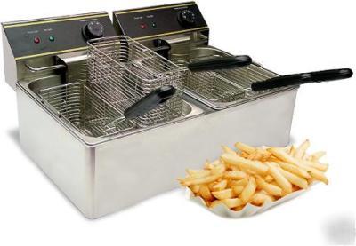 4 basket table top deep fryer