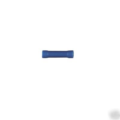 100 x insulated crimp butt splice blue 32A