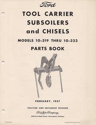 (4 for 1 price) ford equipment parts & operating manual