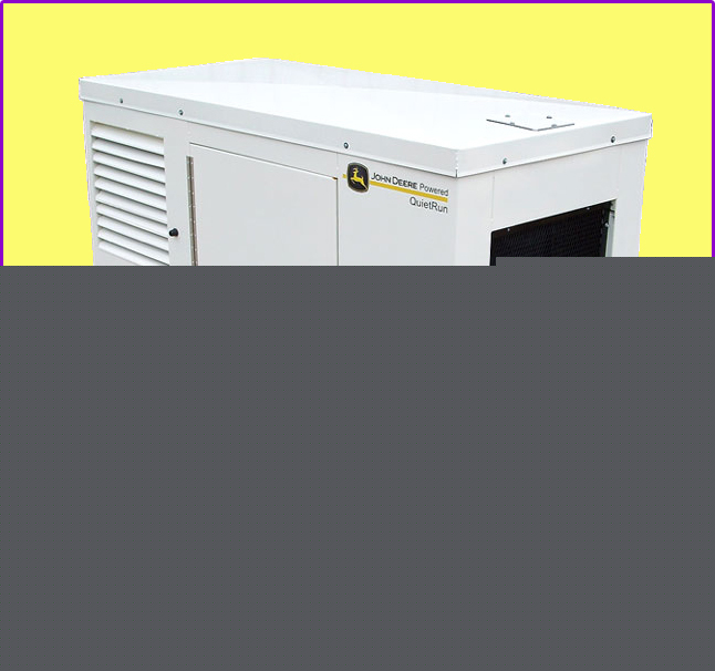 John deere 100 kw diesel generator w/ sound enclosure