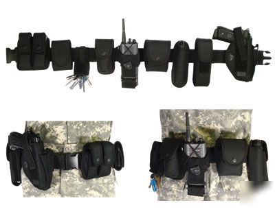 Police security tactical modular duty belt holster mag
